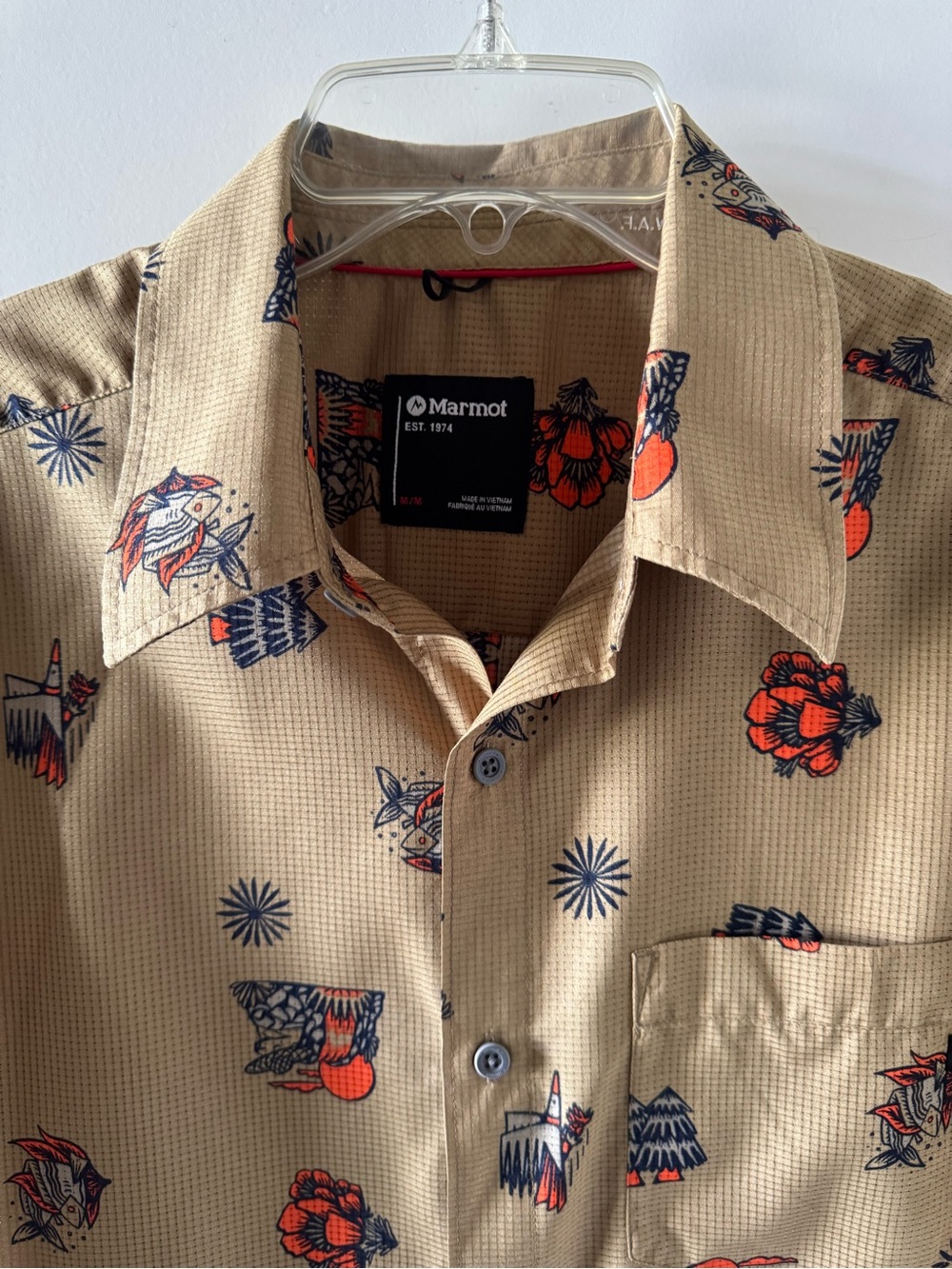 Marmot Syrocco Short Sleeve Shetland DJ Javier shirt - Picture 3 of 11